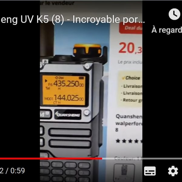 Quansheng UV K5 (8) - Incroyable portatif radioamateur à découvrir - Ce n'est pas un simple E/R FM